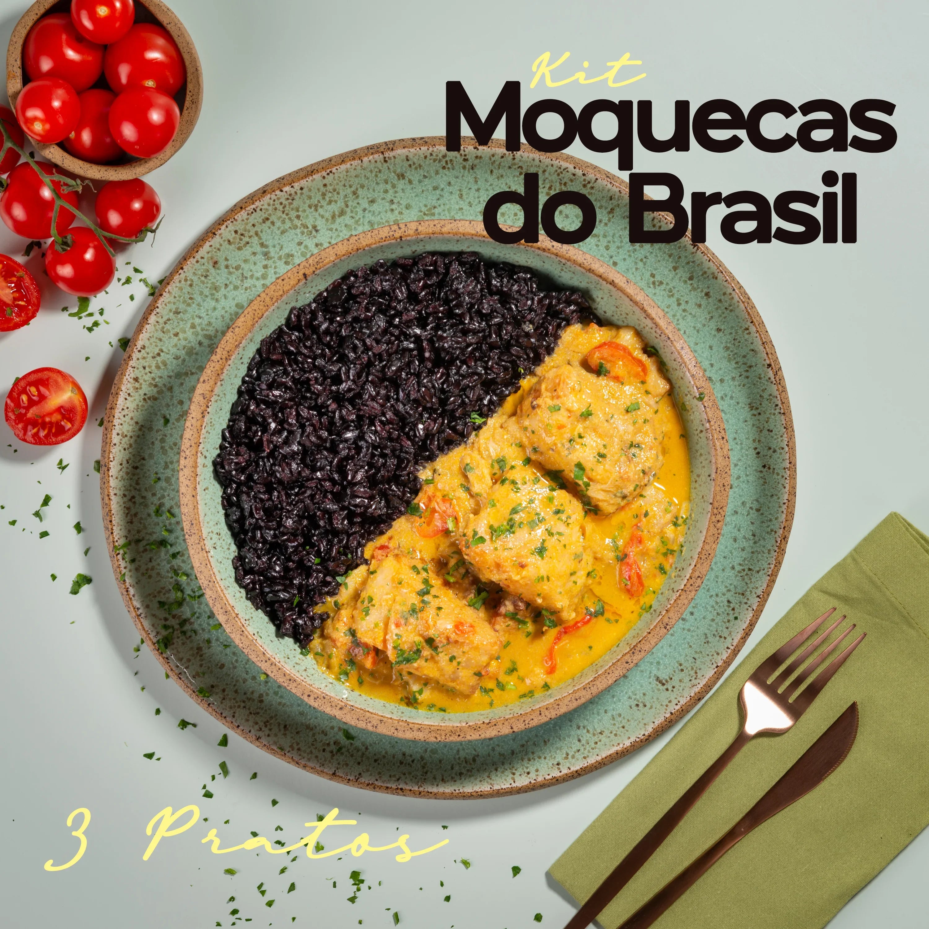 KIT MOQUECAS DO BRASIL (3PRATOS)