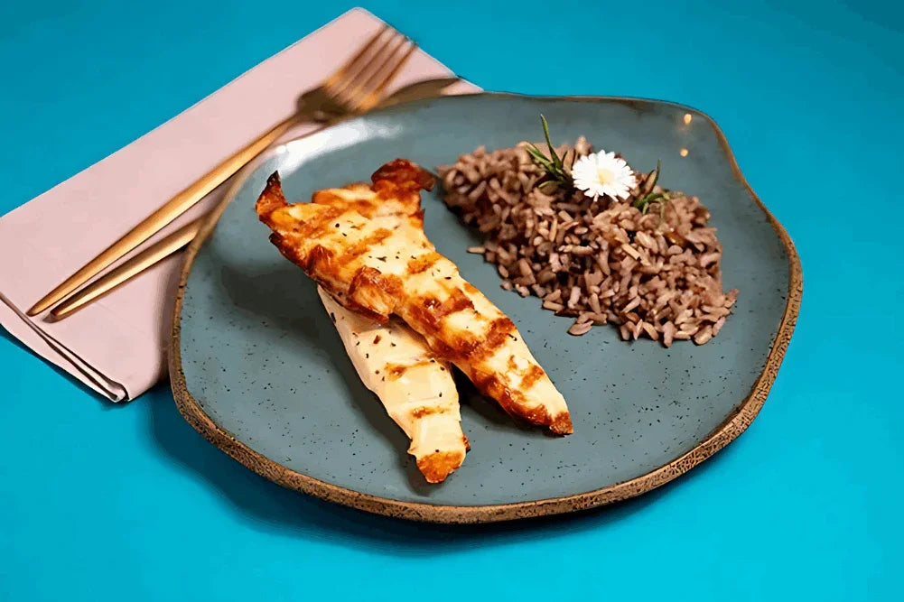FILÉ DE FRANGO COM ARROZ 7 GRÃOS